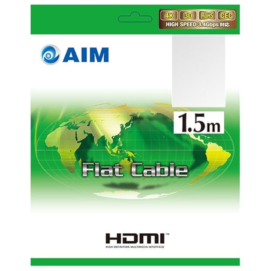 AIM/FLE2 HDMIケーブル　1m Amazon | エイム電子 Eシリーズ HDMIケーブル 1.5m FLE2-015